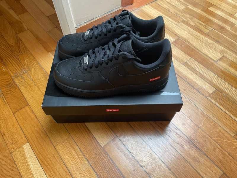 *NoweNikeAirForce1Supreme*Black.38