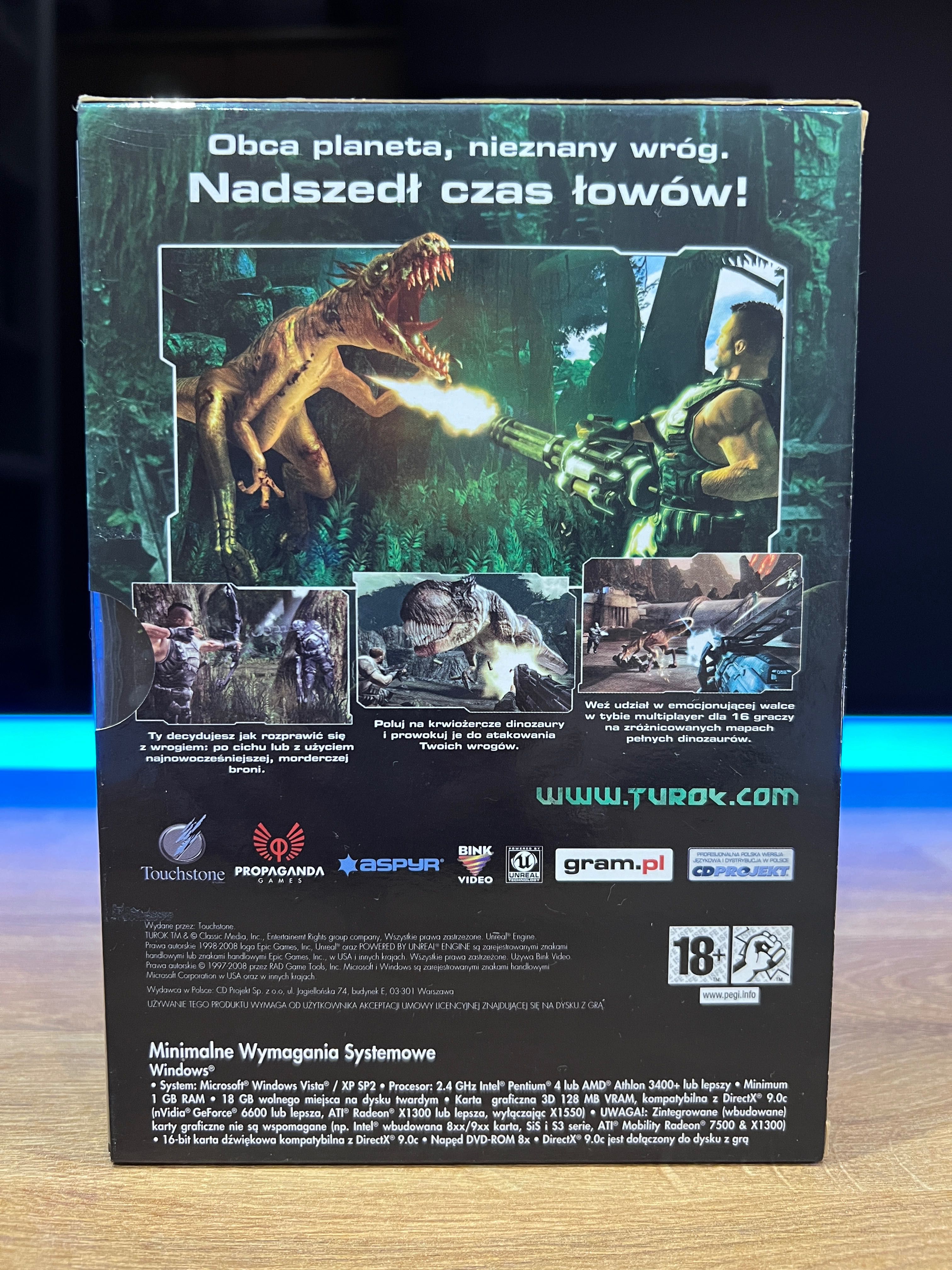 Turok gra (PC PL 2008) slipcase BOX kompletne premierowe wydanie