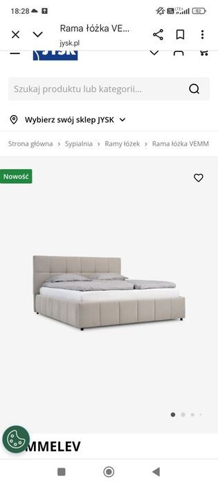 Łóżko 140x200 nowe