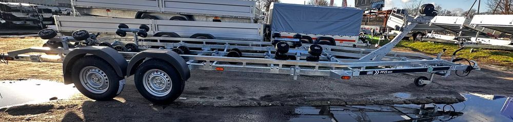 Przyczepa pod jacht łódź Lorries PP25 do 780cm TRANSPORT 2500DMC RATY