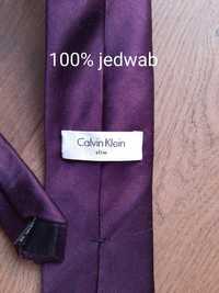Jedwabny krawat Calvin Klein slim