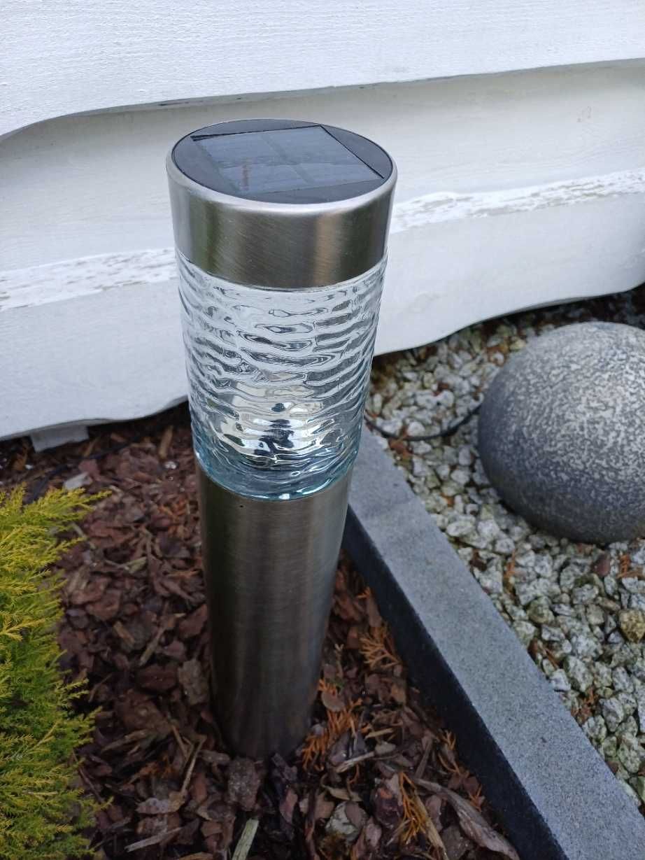 Lampa solarna, tuba, wysokość 57 cm-komplet 2 sztuk