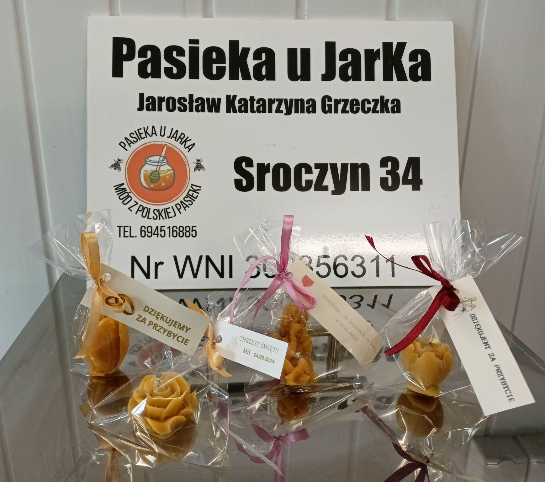 Upominki, podziękowanie dla gości