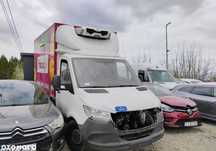 Mercedes-Benz Sprinter  2022r, 2.0 CDI, Chłodnia. Uszkodzony przód. Vat 23% cena brutto.