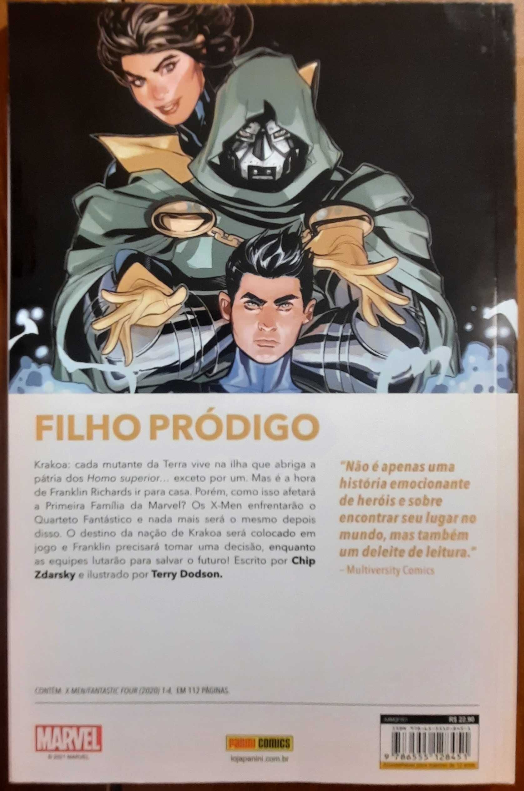 Livro - X-Men + Quarteto Fantástico - O Menino Impossível