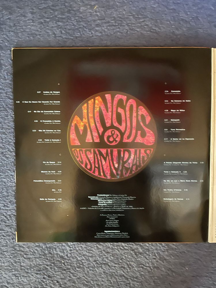 Album Rui Veloso-Mingos e Samurais LP Duplo