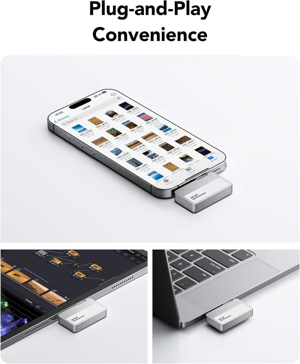 Lexar Profesjonalny przenośny dysk SSD Go z HUB 2 TB Outlet