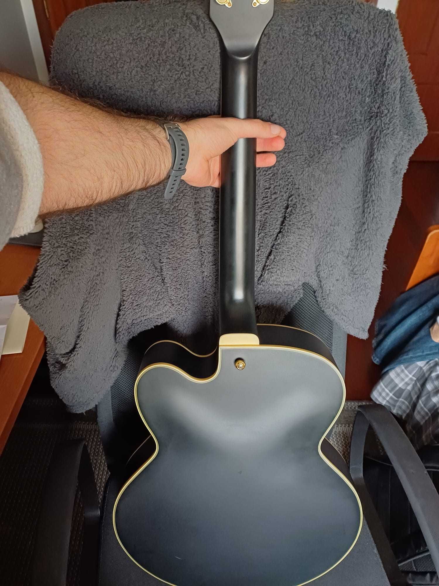 Ibanez AF75G artcore Black Flat + Saco