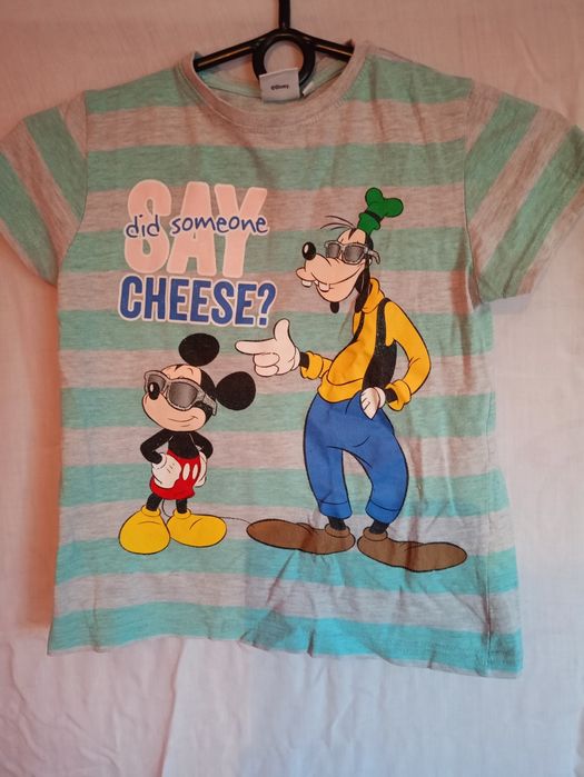 Nr164) bluzka koszulka myszka Miki 122 7 lat