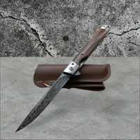 Туристический складной нож Flipper " M390 Дамаск"