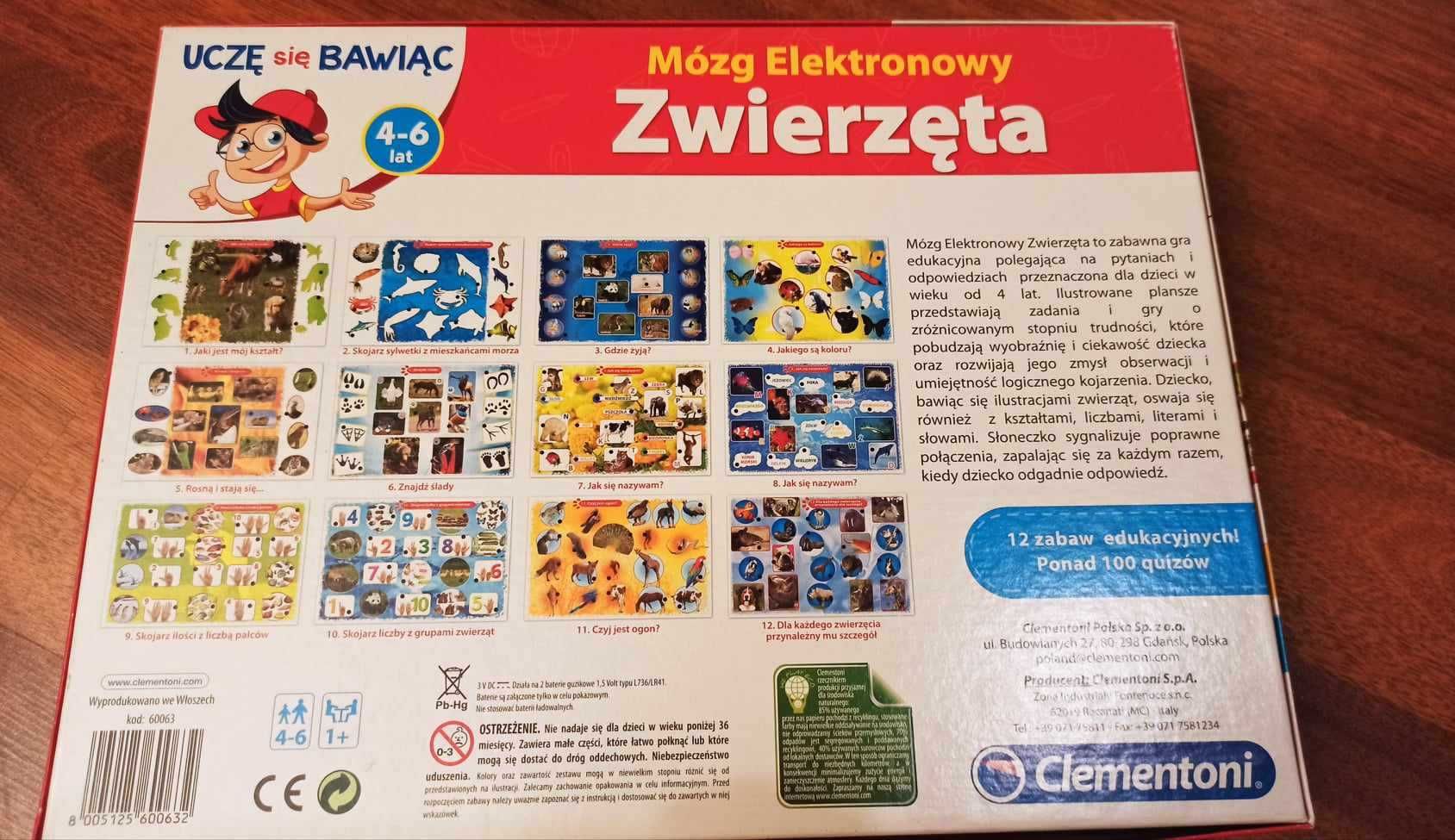 NA CEL CHARYTATYWNY Interaktywna zabawka Mózg Elektronowy. Zwierzęta