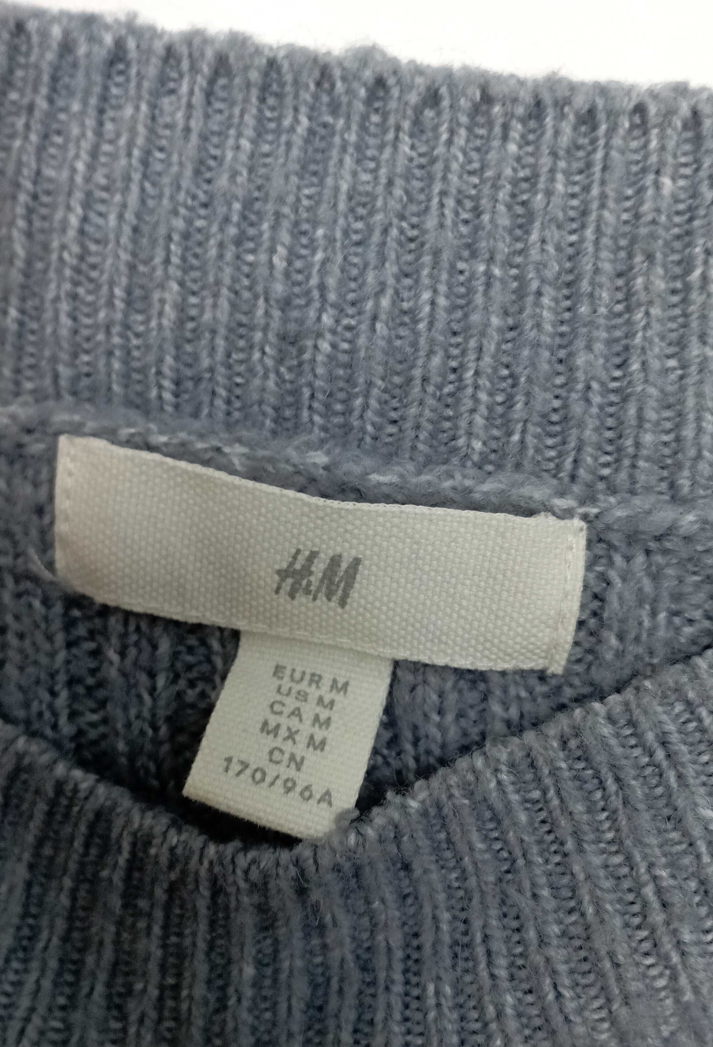 błękitny sweter H&M r. M