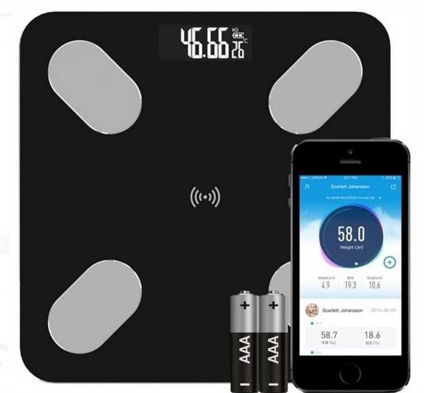 Waga łazienkowa smart inteligentna LCD BLUETOOTH