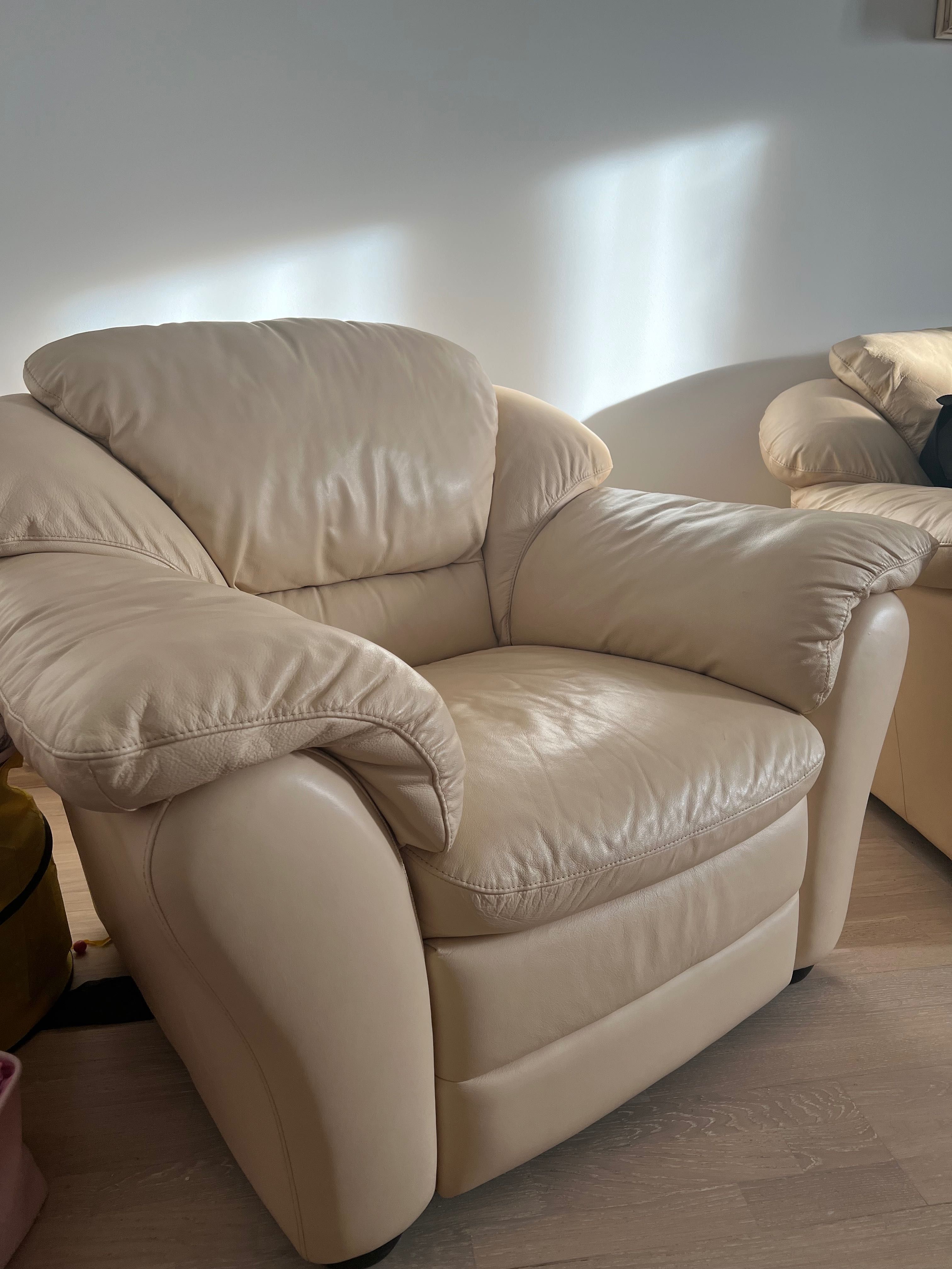 Шкіряний диван +2 крісла Italsofa