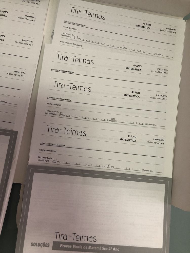 Fichas de Avaliação - Provas Finais - 4. Ano