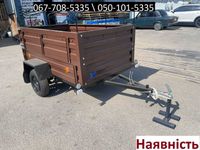 Причеп для легкового авто 2.1 x 1.3 м. Одноосевий причіп. 1200 кг.