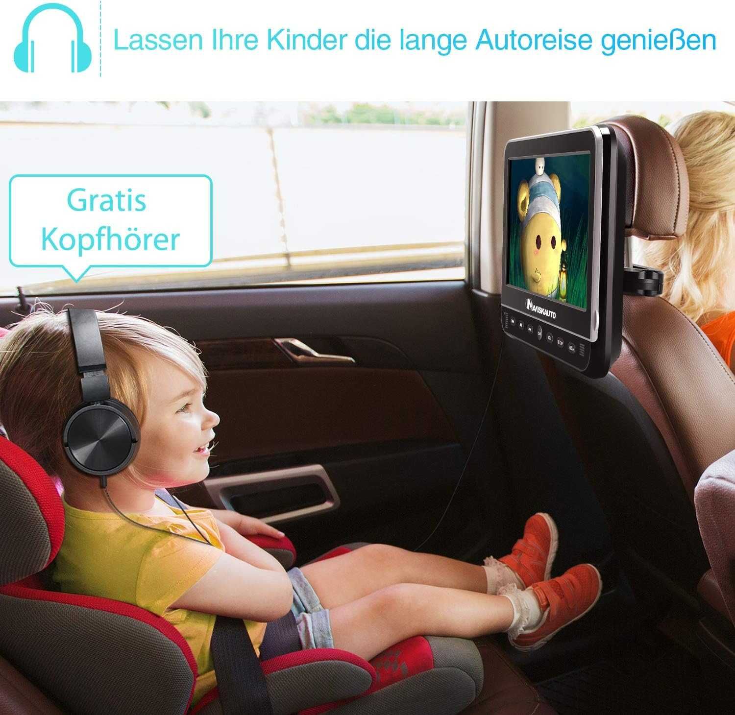 Планшет Naviskauto dvd player 10.1 HDMI монітор в підголовник SD USB