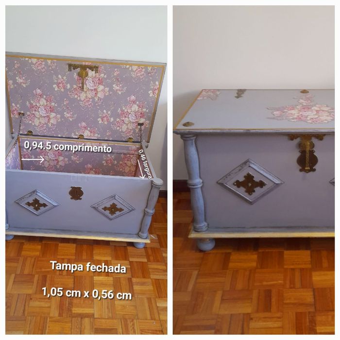 Baú antigo restaurado