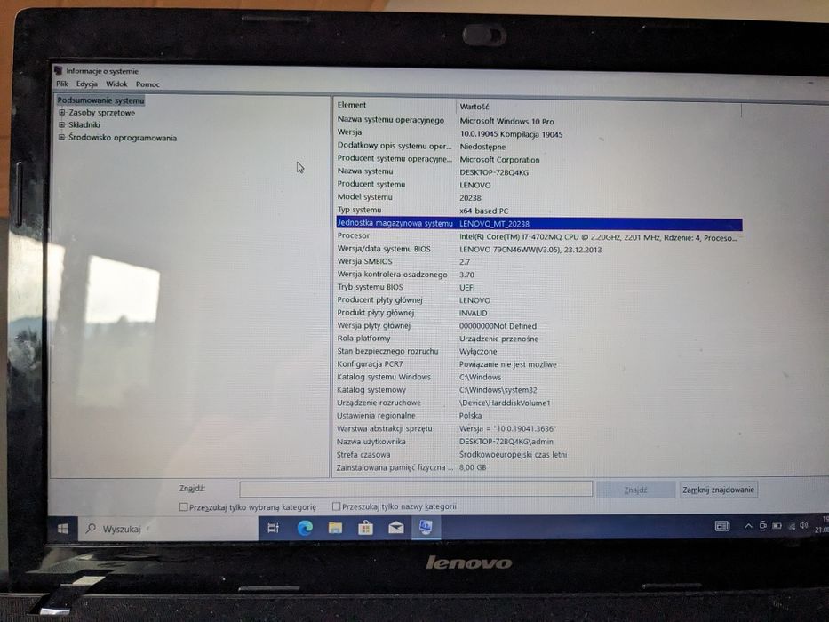 Laptop Lenovo g510 i7-4702mq, 8GB Ram, 256 GB