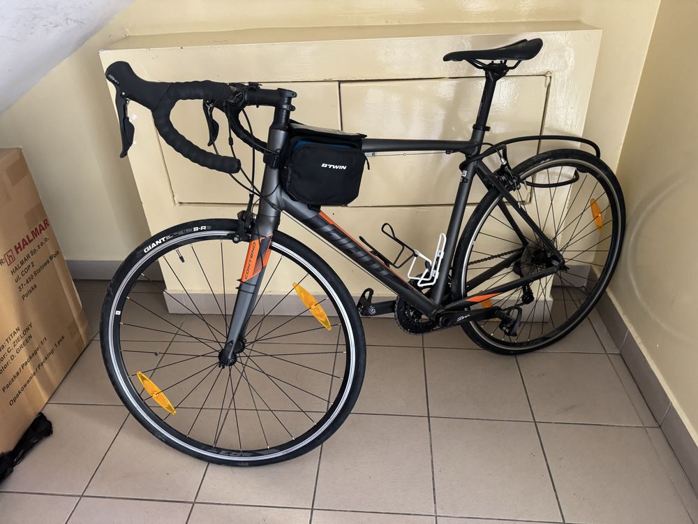 Rower GIANT Contend 1 koło 28" Graphite Orange