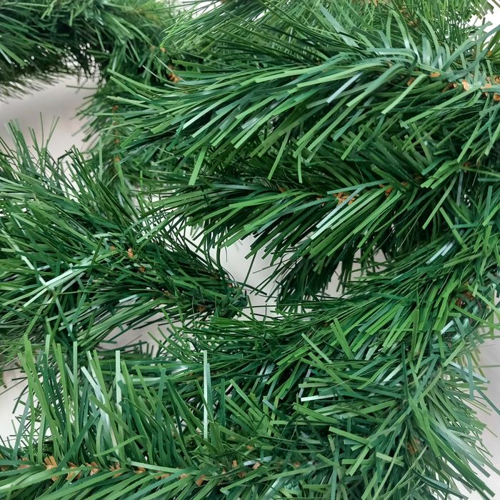 Wieniec świąteczny wianek PVC zielony 270 x 30 cm łańcuch ozdoba w3