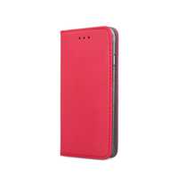 Etui Z Klapką Magnet Xiaomi Redmi Note 13 5G Czerwone + Szkło 9H