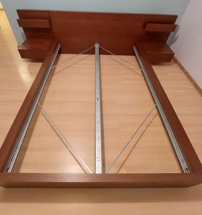 Ikea Łóżko MALM z 2 szafkami