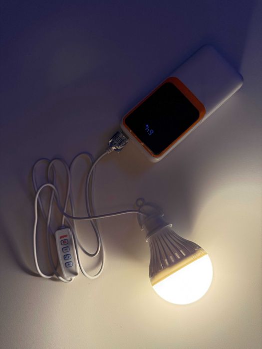 USB LED 7Вт, лампа регульована, для кемпінгу, тепле та холодне світло