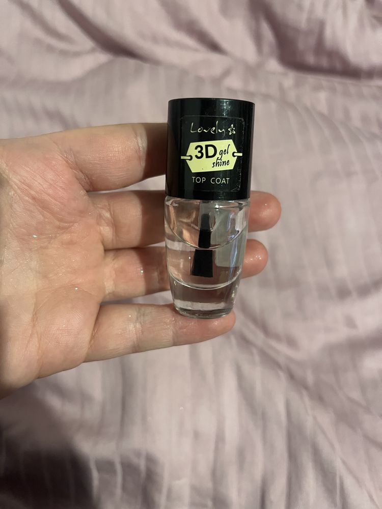 Top coat lakier do paznokci 3D gel shine lovely