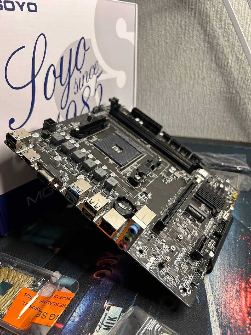 Плата AM4 + AMD Ryzen 5 5600 + Озу DDR4 16Gb Новий Комплект !