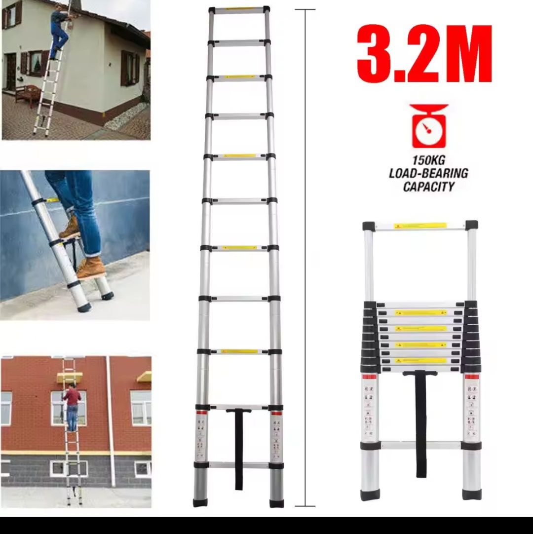 Drabina teleskopowa ALU 3.2m do kampera kempingu