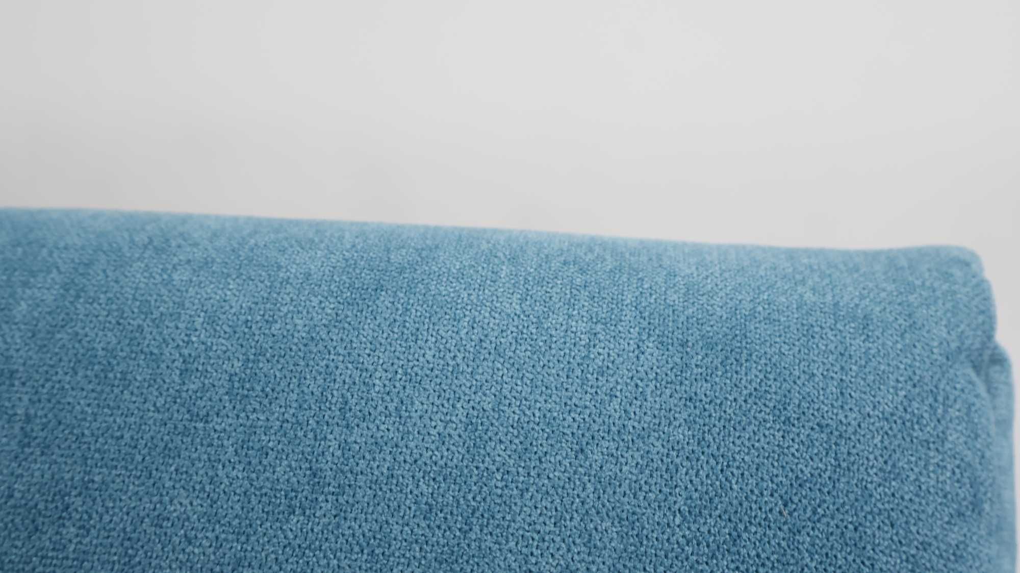 TDW DESIGN narożnik regulowane zagłówki sofa kanapa tkanina  NIEBIESKA