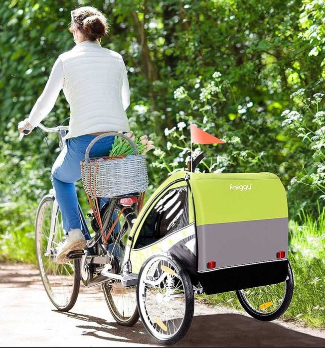 Przyczepka rowerowa 2 osobowa FROGGY