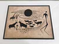 Quadro com motivos de caça