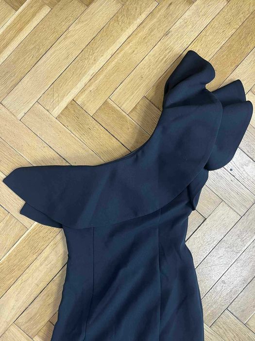 Sukienka wieczorowa syrenka maxi z trenem rozmiar XS