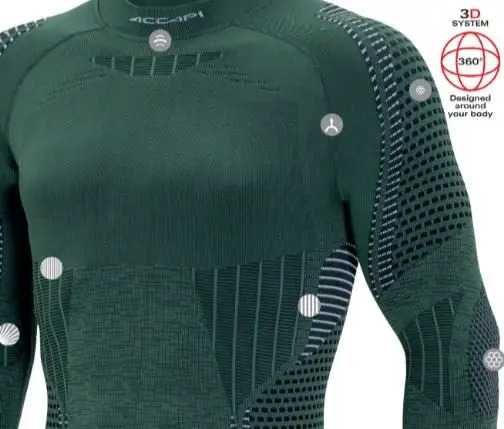 Чоловіча термофутболка Accapi. Ergoracing, Military/Black