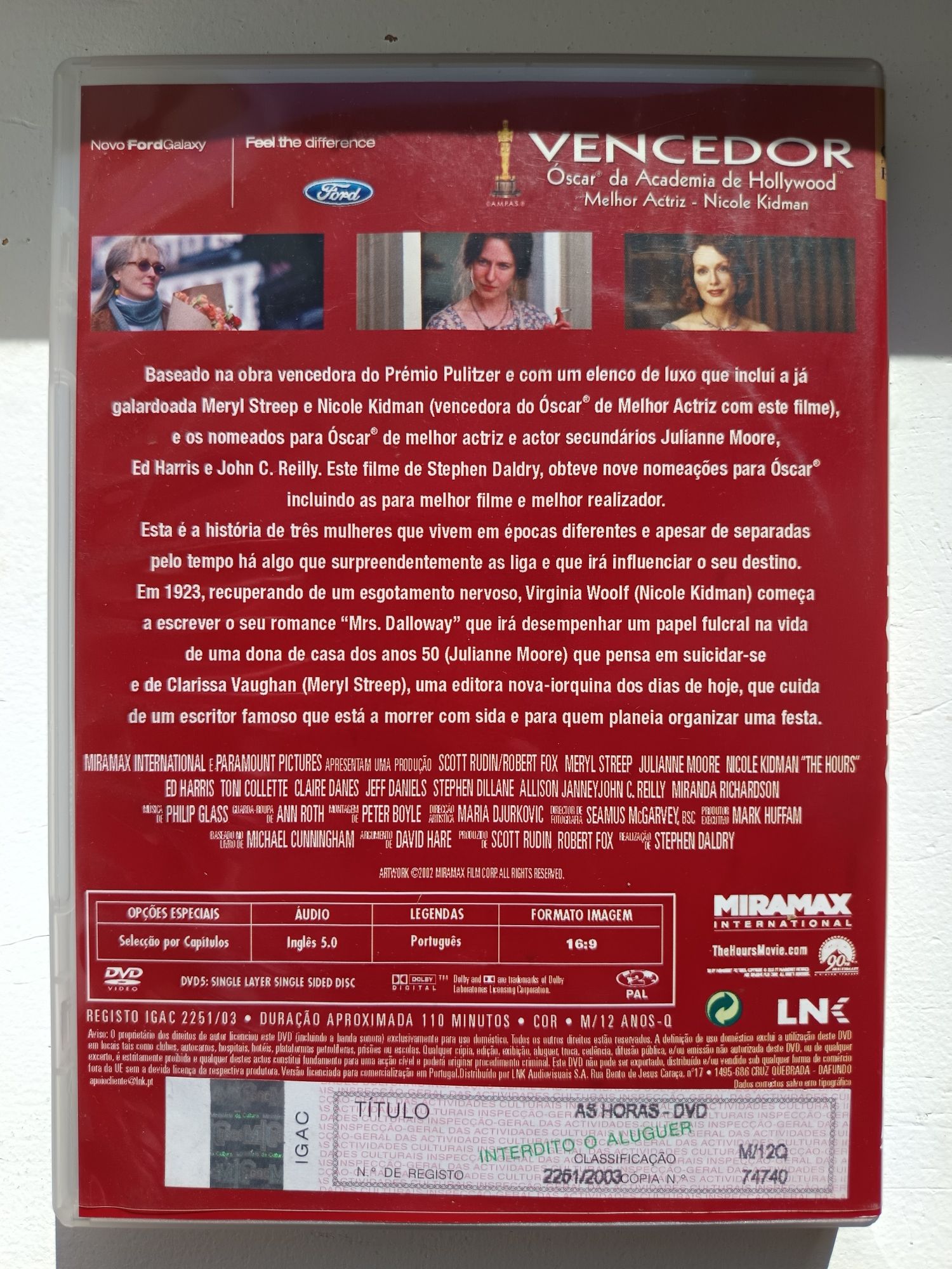 DVD as horas ( original)
