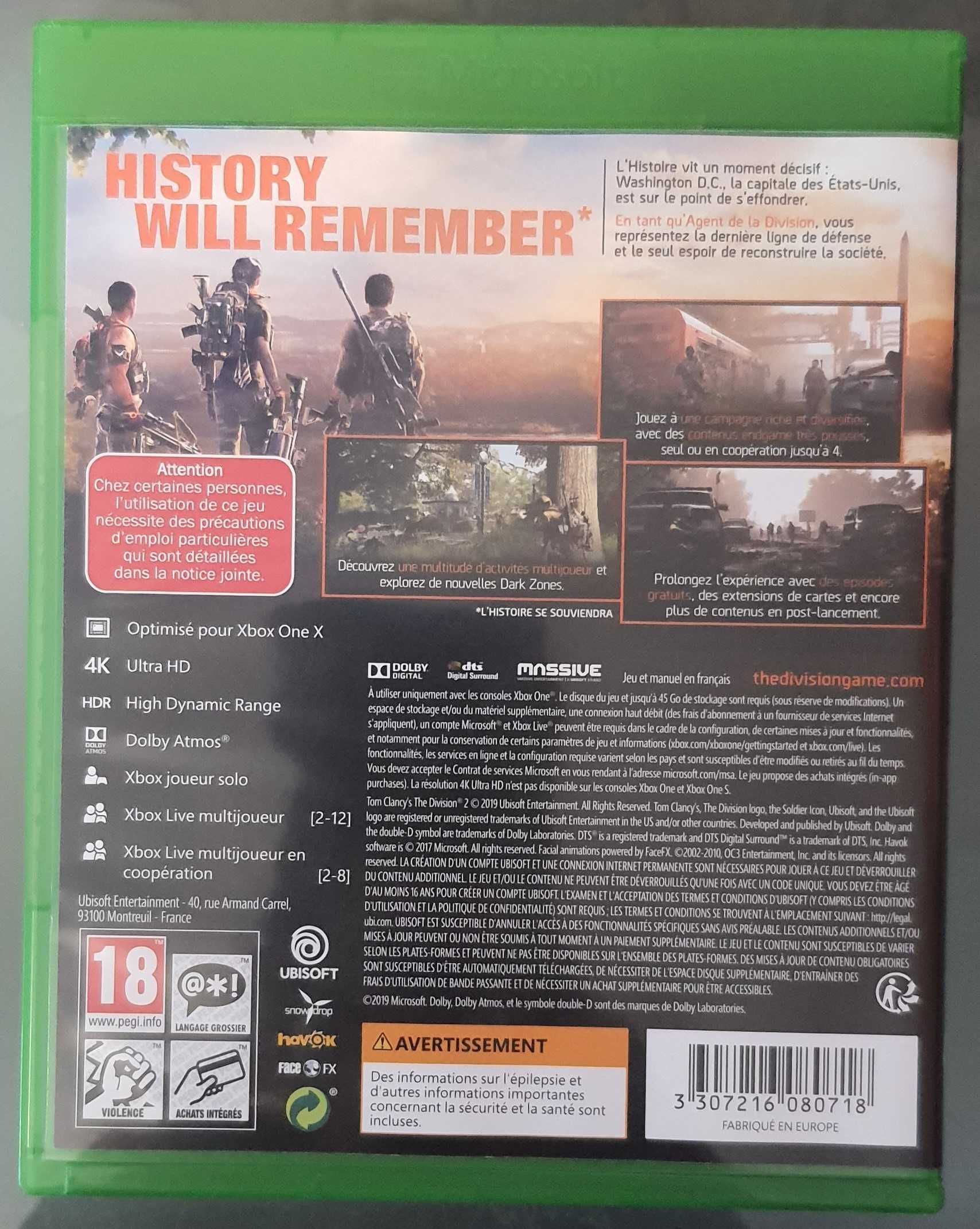 Tom Clancy’s The Division 2 PL xbox one (Wymiana)