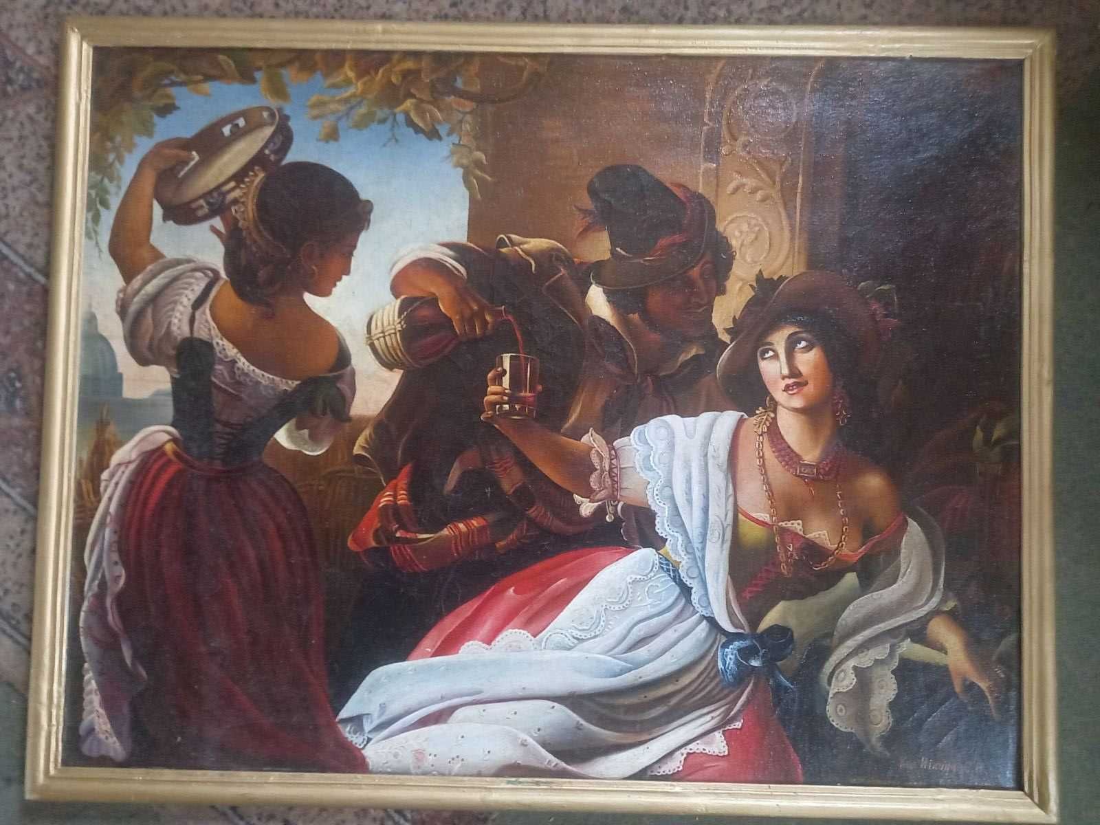Картина "Жовтневе свято в Римі", художник Ніконов Є.В., 1959 р.