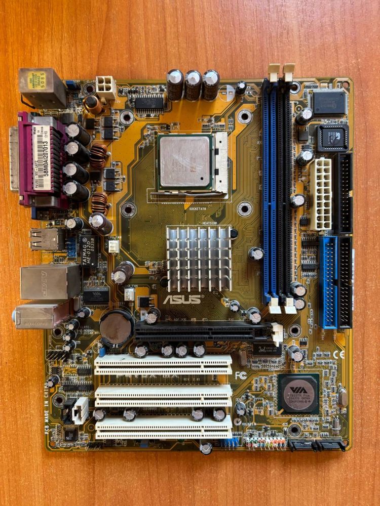 Материнка ASUS P4V8X-MX + Процесор Celeron D 310