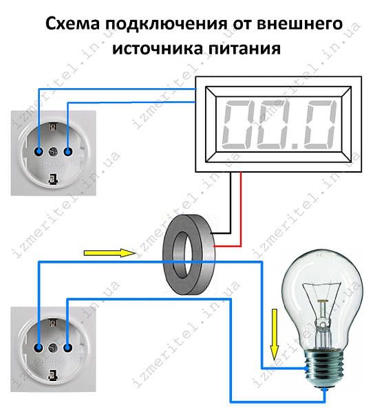 Амперметр A85AC  (червоні цифри)