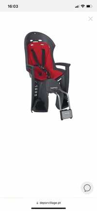 Cadeira infantil Hamax Smiley traseira cinza vermelho