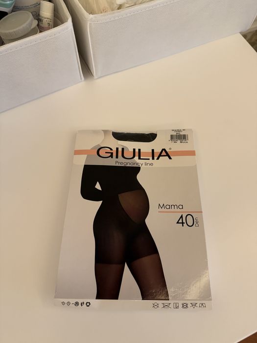 Giulia колготи для вагітних 40 ден, чорні, нові.