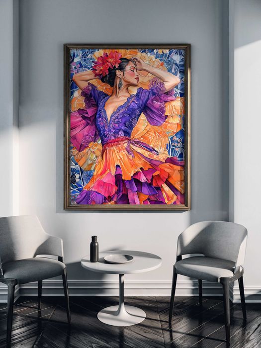 Tancerka Flamenko - grafika na plakacie na A3