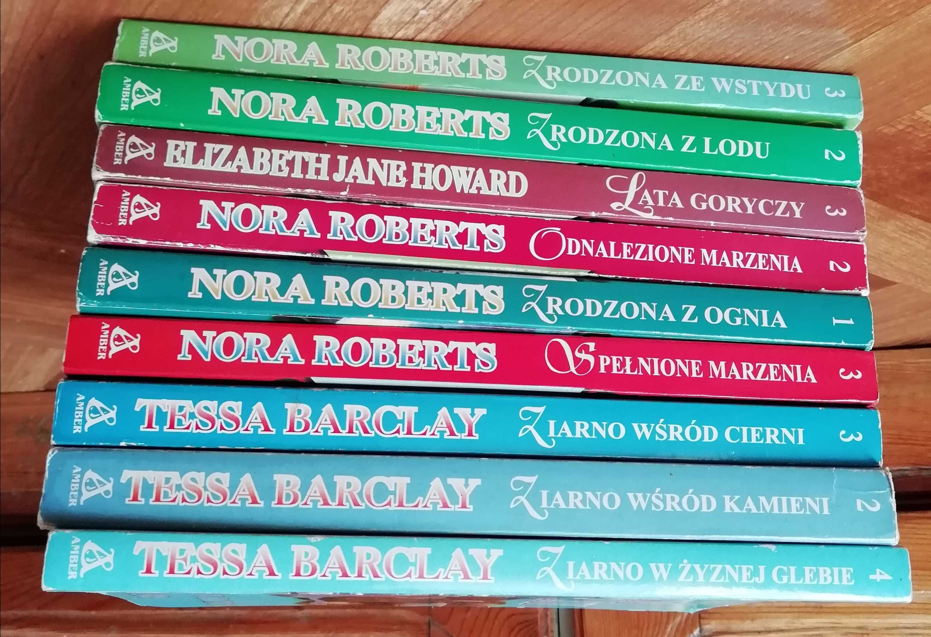 9x NORA ROBERTS Zrodzona z lodu, ognia, ze wstydu TESSA BARCLEY
