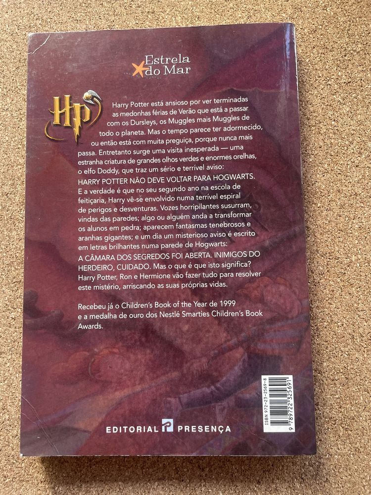 Livro “Harry Potter e a Câmara dos Segredos”