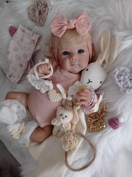 Lalka w typie reborn z wyprawką prezent lala miękki brzuszek