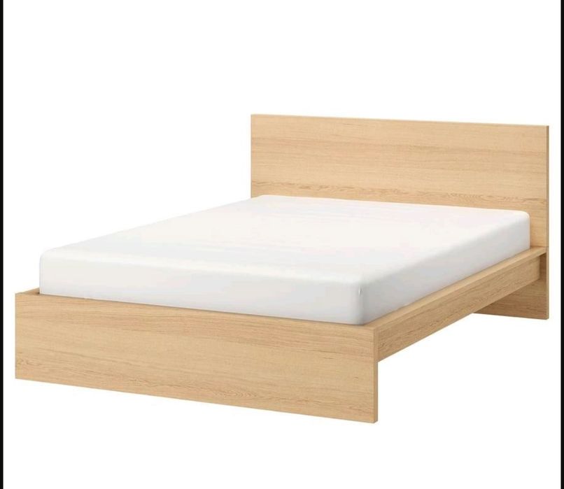 Nowe Łóżko drewniane Ikea Malm 140x200 stelaż i materac