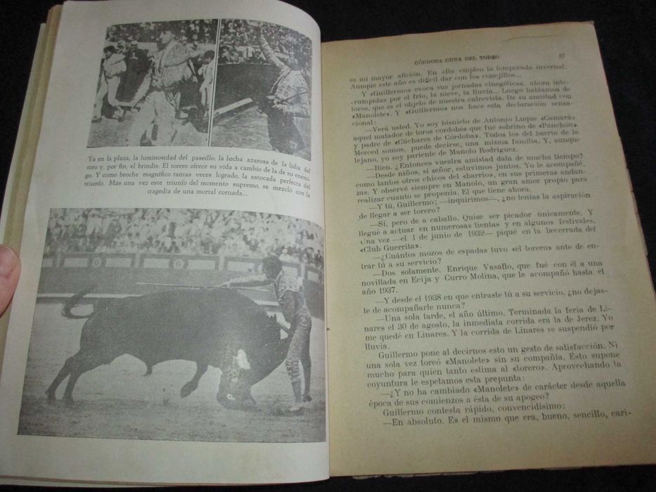 Livro Cordoba Cuna del Toreo José Luís de Córdoba 1948