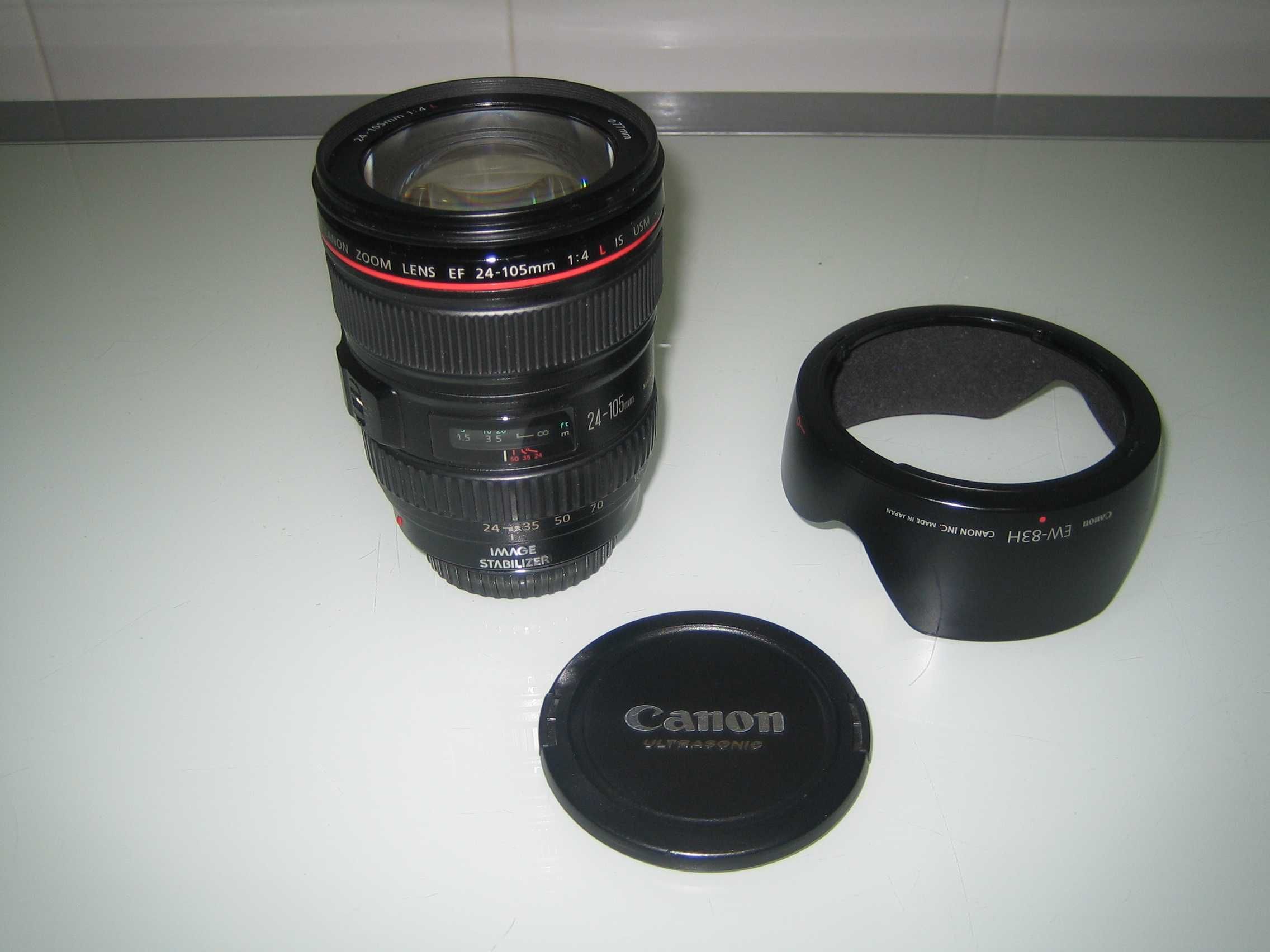 Lentes  canon 24-105,f.4,IS L,serie 1 e Serie 2 Estimadas,Limpas